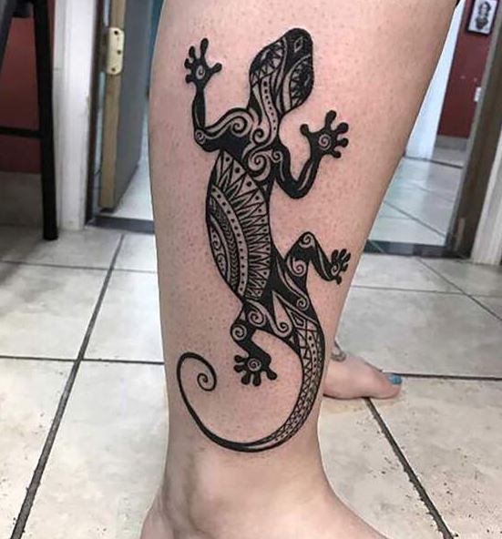 tatouage Lézard