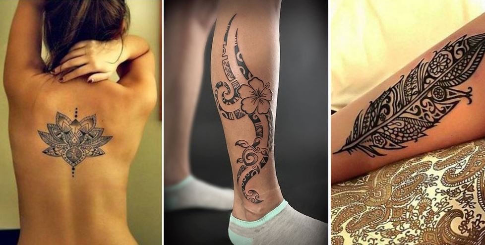 3 Exemples Femmes Tatouages Maori