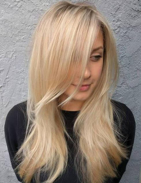 Cheveux Raides Fins Blonds 