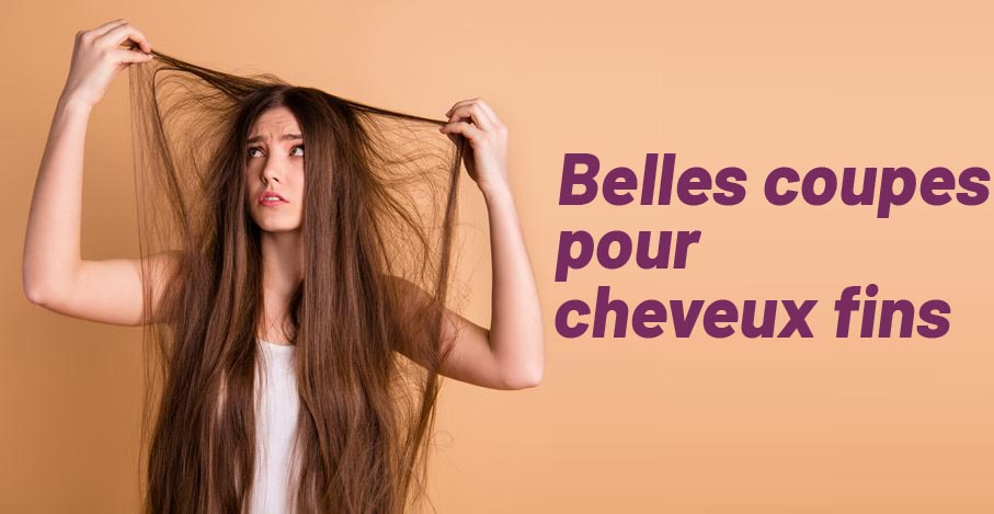 Jeune Femme Se Tire Ses Cheveux Fins