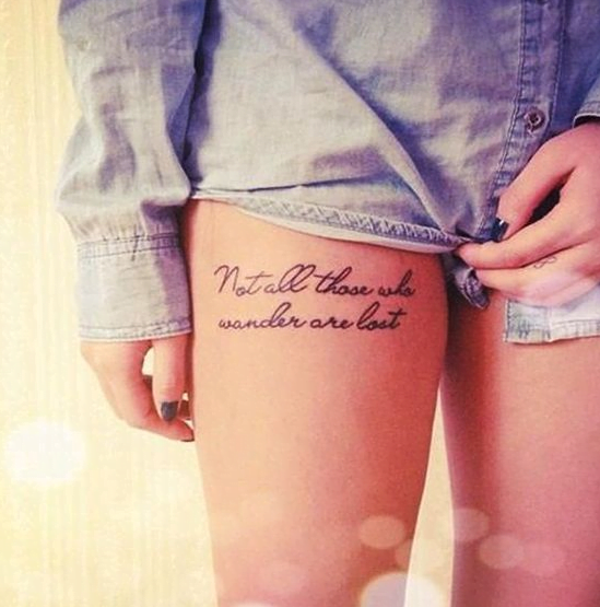 Tatouage phrase de motivation