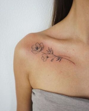 Tatouage Clavicule Femme Rosenull