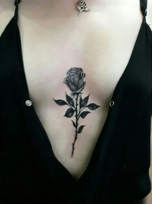 Black rose tattoo