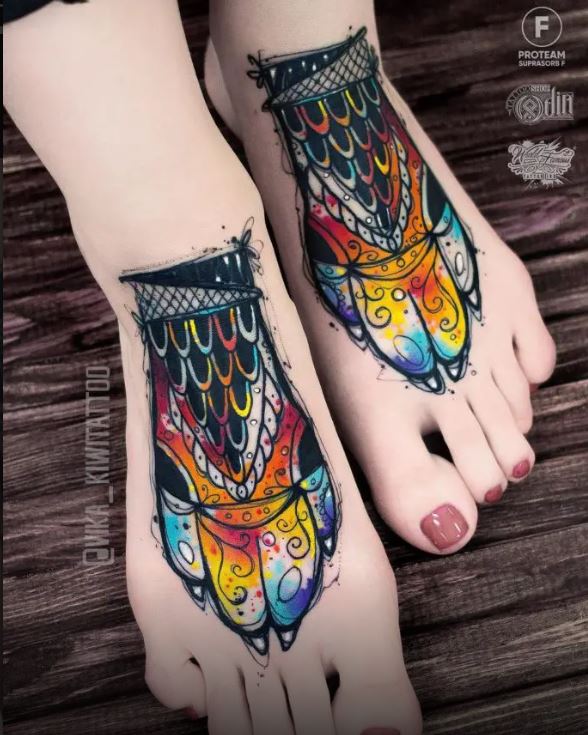 Tatouage Femme En Forme De Pied