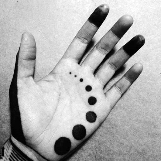 Tatouage Cercles Noirs 