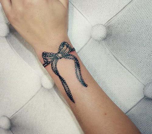 Tatouage Bracelet En Nœud Stylé