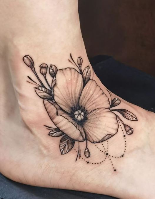 Tatouage De Coquelicot Pour Femme