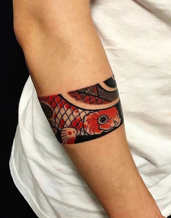 Tatouage poisson Koi