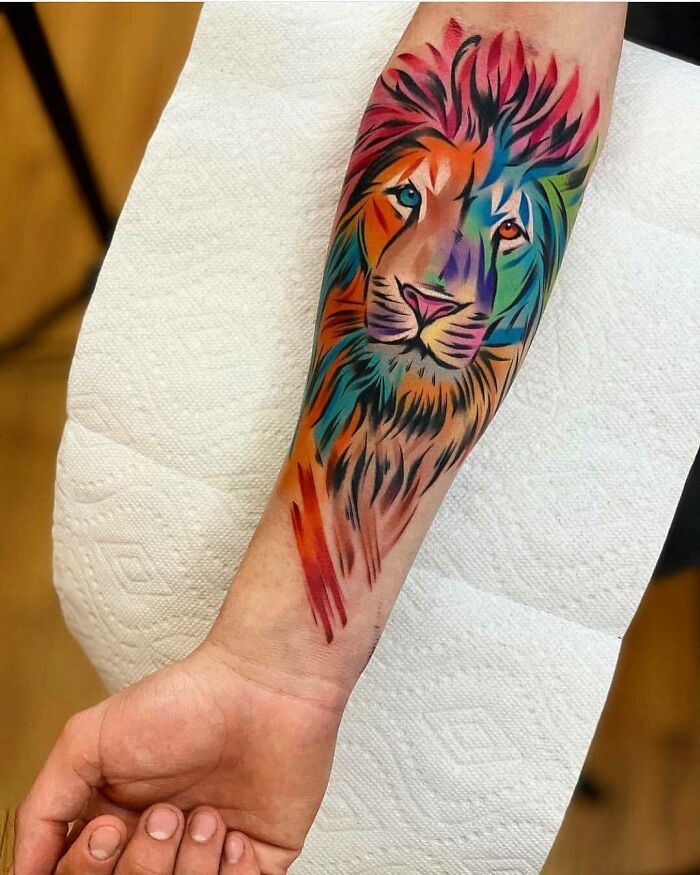 Tatouage lion