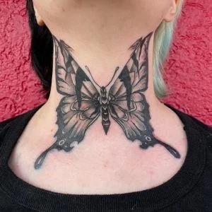 Papillon noir stylé