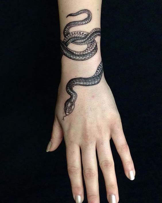 Tatouage Bracelet Serpent