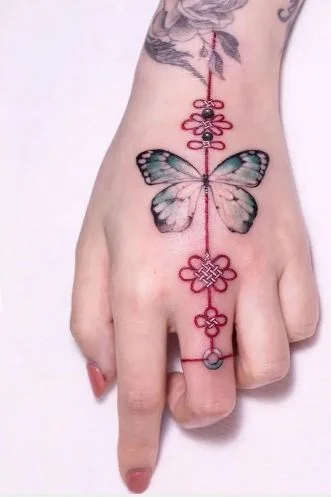 Papillon et nœud