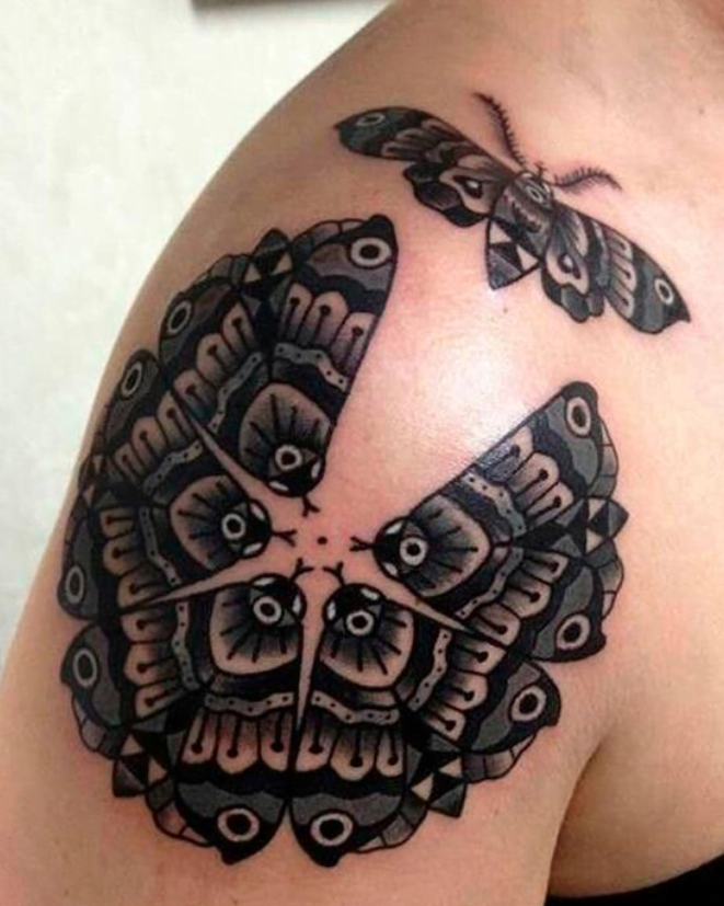 Tatouage Mandala Paipillon