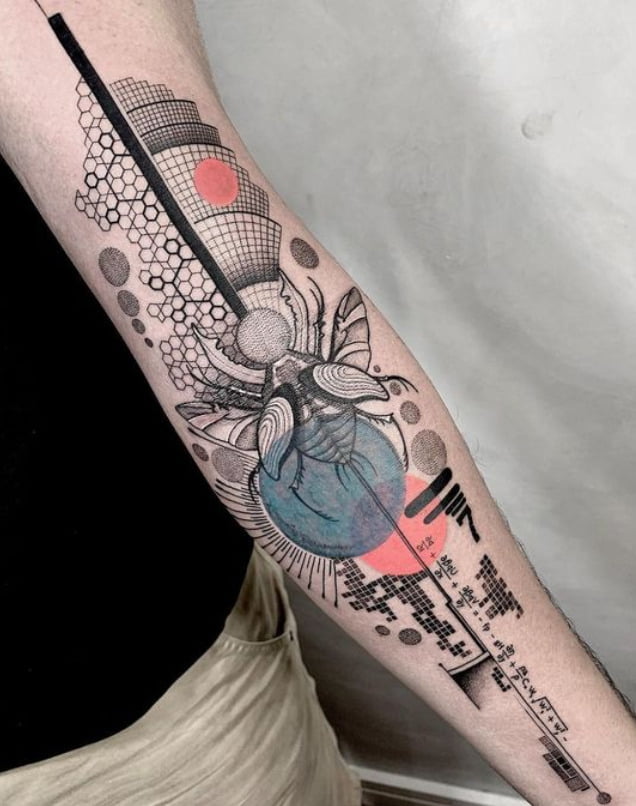 Modern Art Tattoo Coléopthère