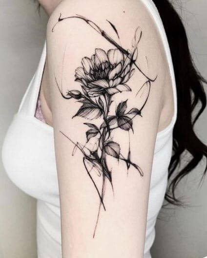 Tatouage Abstrait Femme