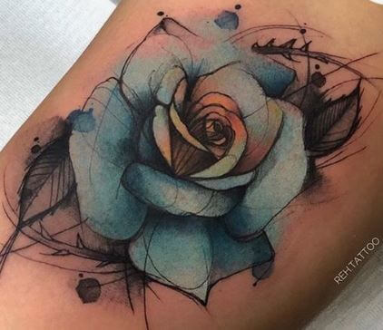 Tatouage Fleur Couleur Sublime