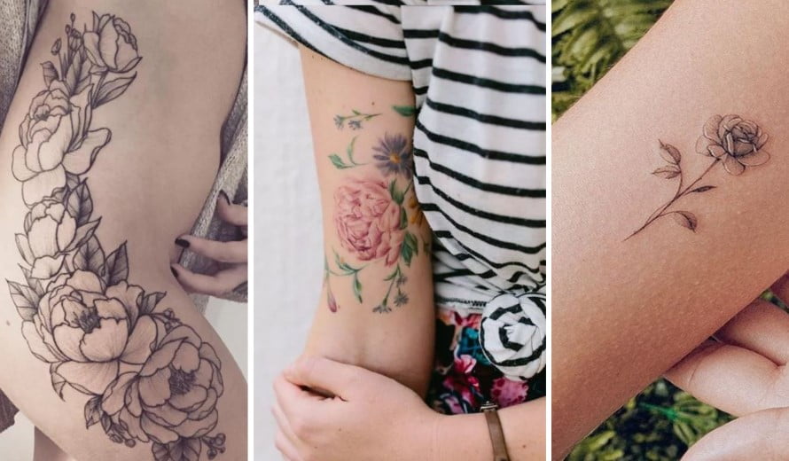 Tatouage rose : 50 idées et motifs en photos