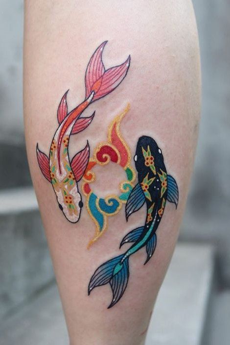 tatouage Poissons Koï