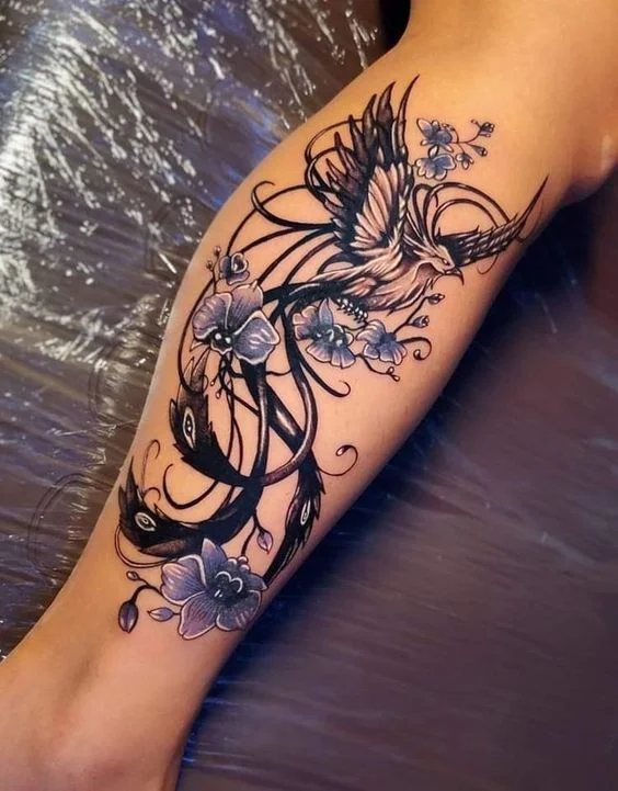 Phoenix Et Fleurs