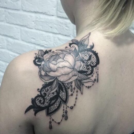 Tatouage Dentelle Plumenull