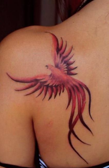 tatouage Phoenix Magenta