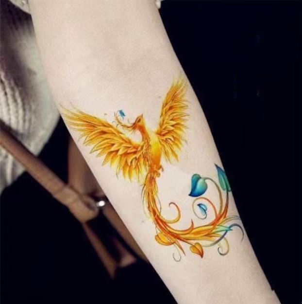 tatouage Phœnix Soleil 