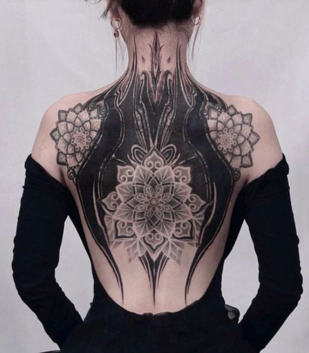 Tribal Mandala Tatouage Femme