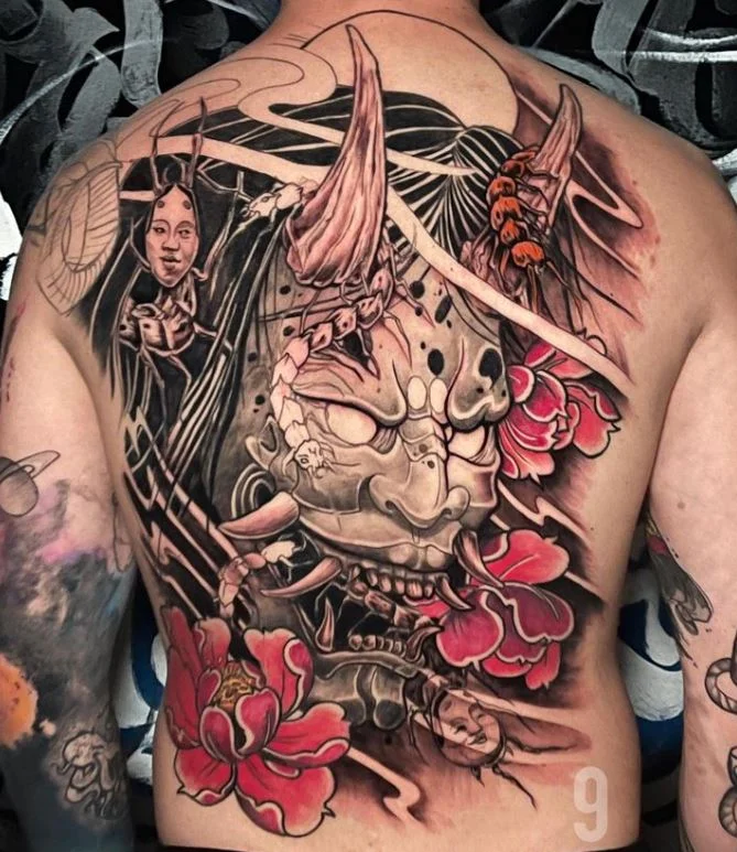 Tatouage Dos Japonais Démon Oni