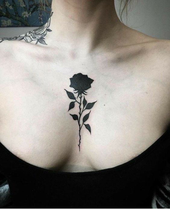 Tatouage Rose noire