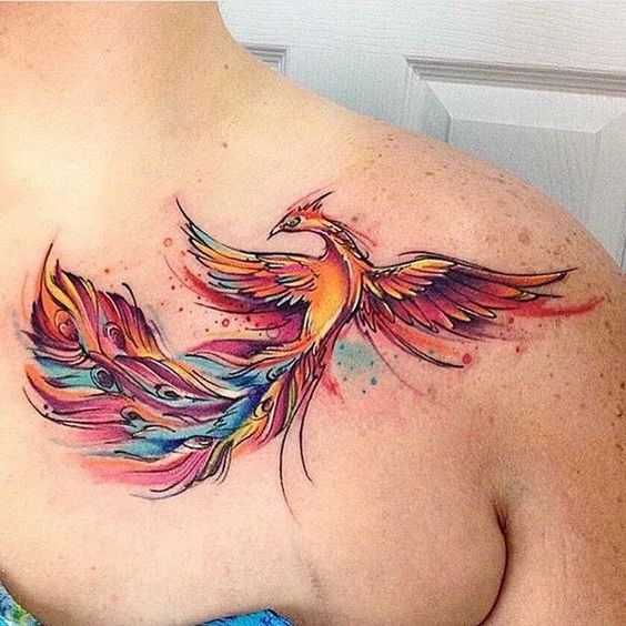 Phoenix aux couleurs vives