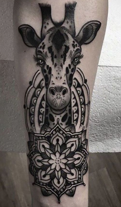 Girafe Et Mandala