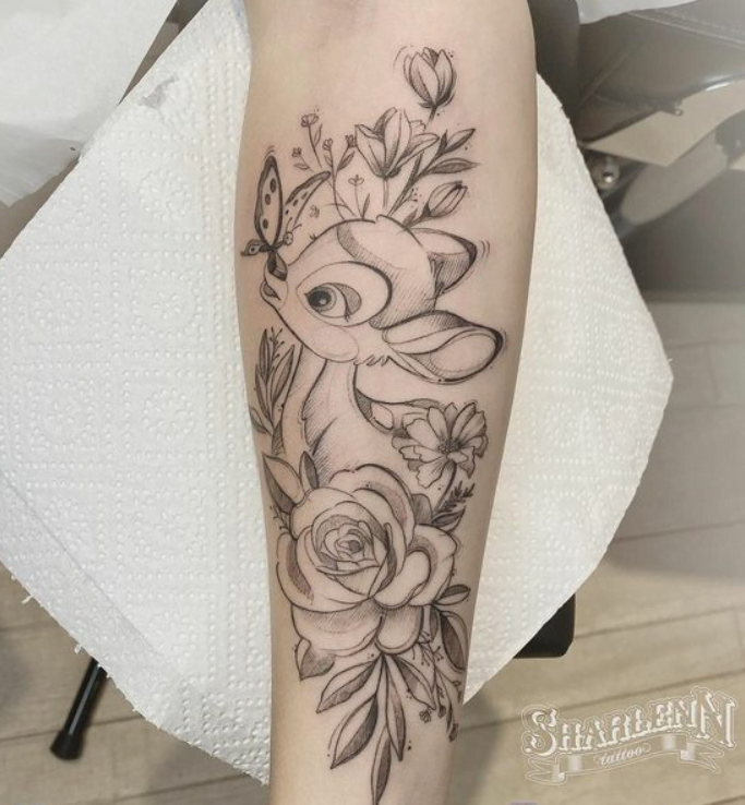 Tatouage Bambi Mollet Sharlenn Tattoo