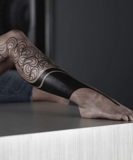 Tatouage Black Mollet