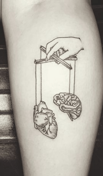 Tatouage Coeur Et Cerveau Marionnette