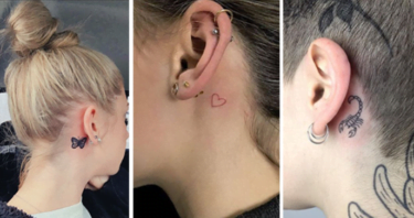 Tatouage Derrière L'oreille