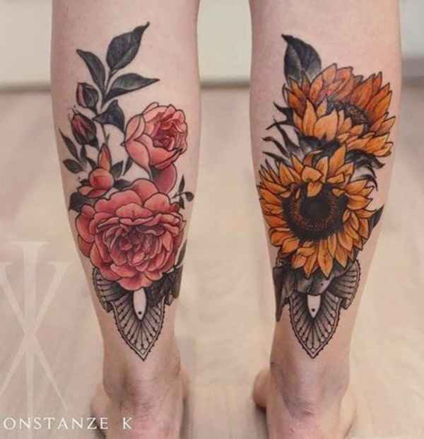 Tatouage Fleur Mollet