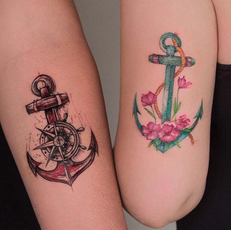 Tatouage D'ancre à Faire En Couple