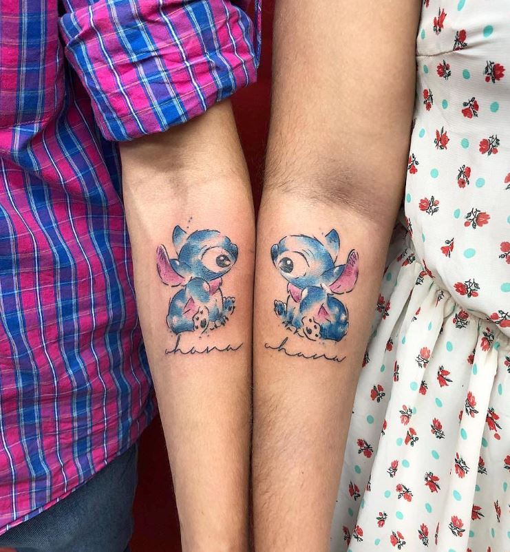 Tatouage Couple Stitch 