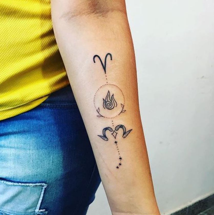 Tatouage Signe Astrologique Bélier Symbolique 