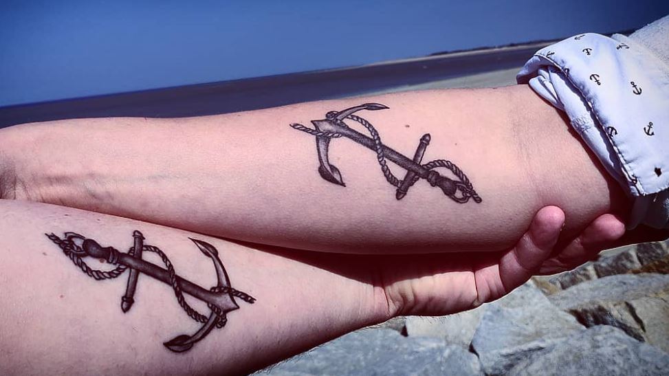 Ancre Marine En Tatouage Commun Sur L'avant Bras