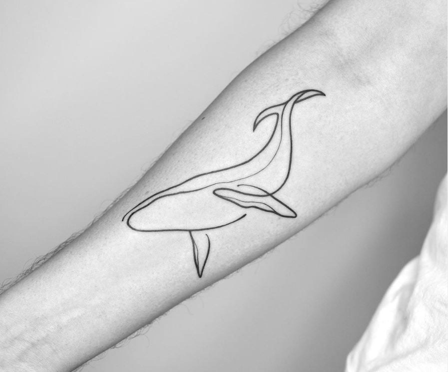 Tatouage Signe Astrologique Poisson Baleine