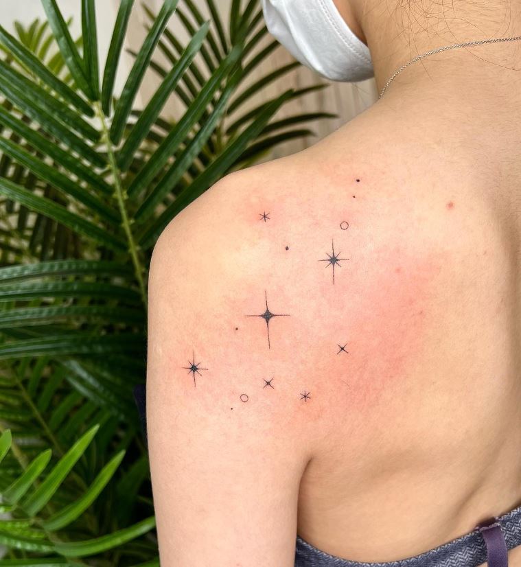 Tatouage Signe Astrologique Vierge Discret Constellation 