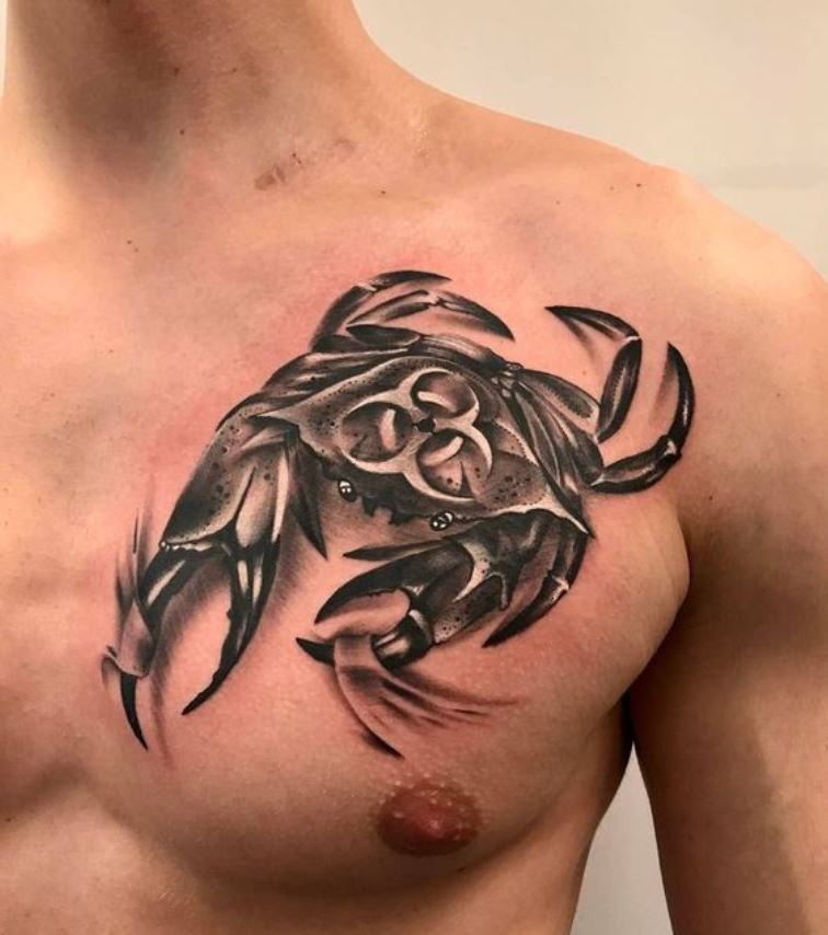 Tatouage Signe Astrologique Cancer Crabe 3d 