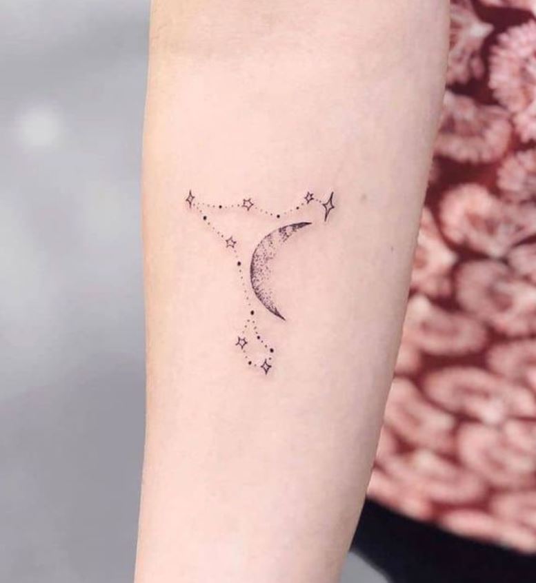 Tatouage Signe Astrologique Poisson Discret Astres Et Constellation 