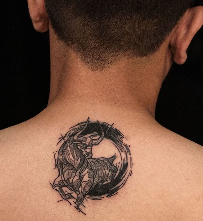 Tatouage Signe Astrologique Taureau Enso 