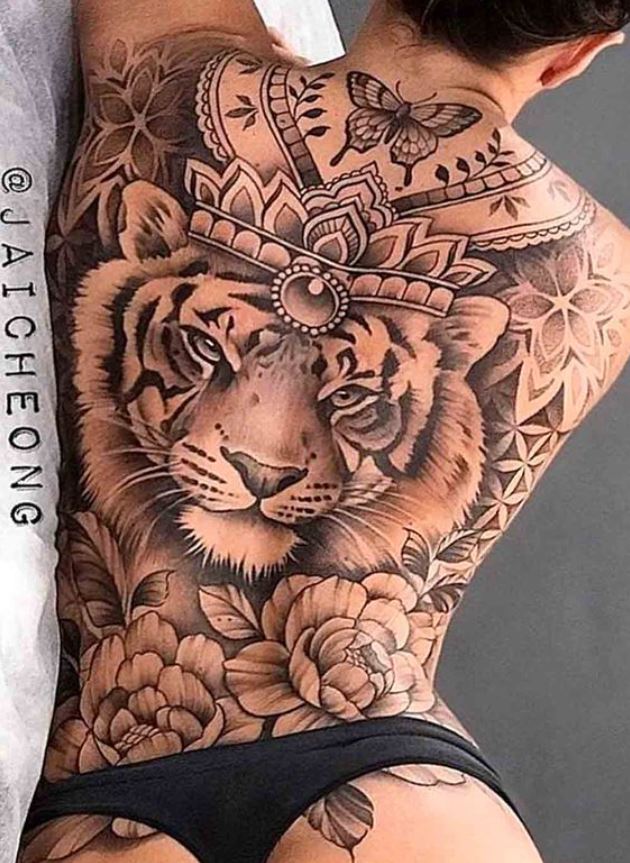  Tatouage Signe Astrologique Lion Ornemental