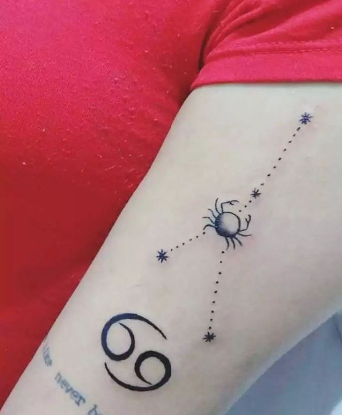 Tatouage Signe Astrologique Cancer Tri Motifs