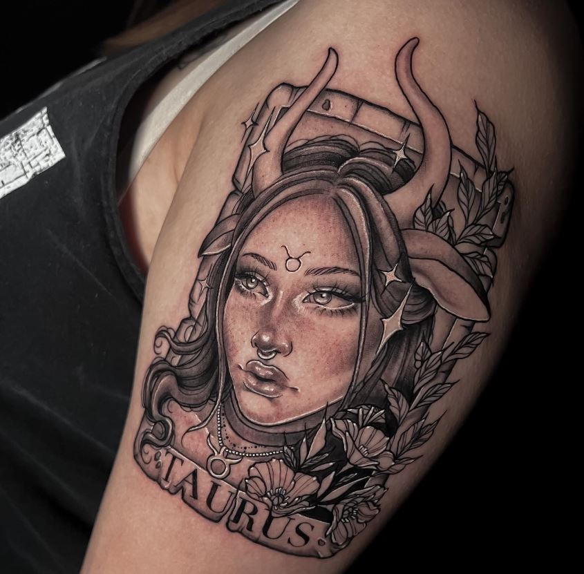 Tatouage Signe Astrologique Taureau Femme Tarot