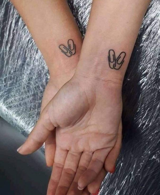 Tatouage Commun Couple Trombones 