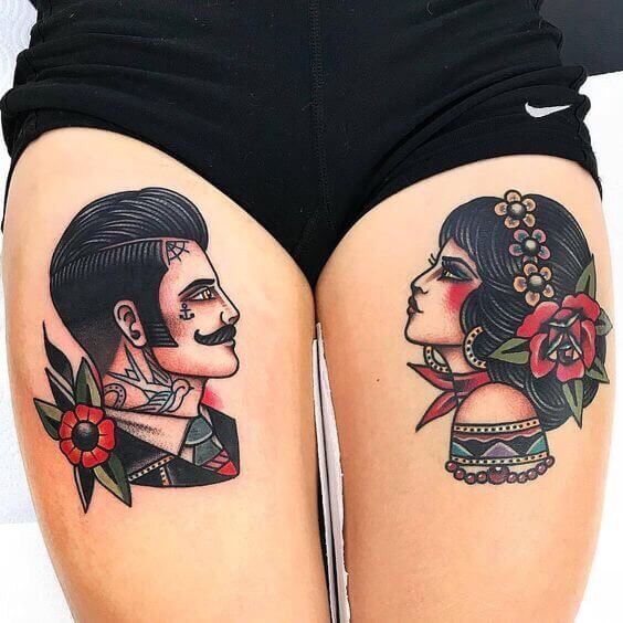 tatouage old school Homme & Femme 